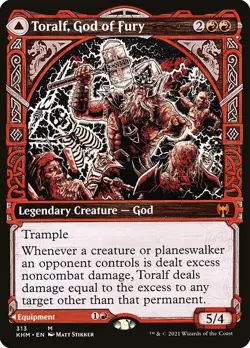 Toralf, God of Fury (Showcase) Kaldheim NM MTG Non-Foil - Image 1