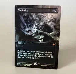 MTG Victimize - Borderless Foil - SPG NM Special Guests - Image 1