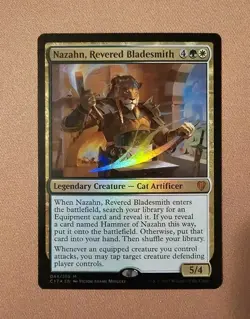 MTG Nazahn, Revered Blacksmith x1 LP *FOIL* from C17 - Image 1