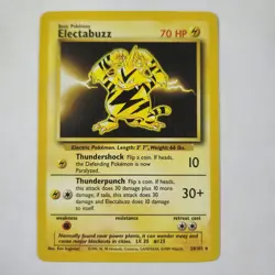 Electabuzz 20/102 - Rare - Pokemon TCG - Base Set - LP - Image 1