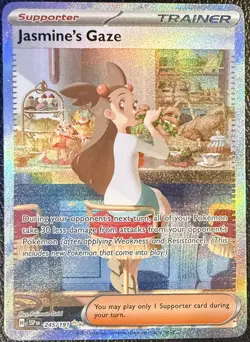 Pokemon TCG Jasmine's Gaze Special Illustration Rare Surging Sparks #245/191 NM - Image 1