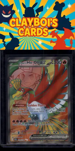 Ethan's Ho-Oh ex SV10: Destined Rivals Pokemon 209/182 Ultra Rare NM+ - Image 1