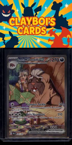 Arven's Mabosstiff ex SV10: Destined Rivals Pokemon 235/182 SIR NM+ - Image 1