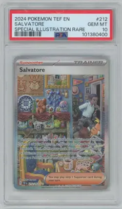 2024 Pokemon Salvatore #212 - PSA 10 GEM MINT - Temporal Forces SIR - Image 1