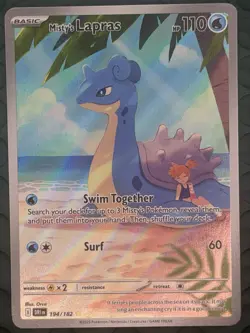 Pokemon TCG Misty's Lapras Destined Rivals 194/182 NM - Image 2