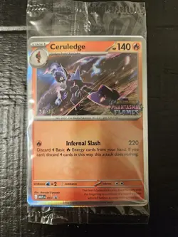 Pokemon TCG Phantasmal Flames STAFF Promos Full Set of 4 Sealed - Image 1