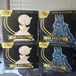 Pokemon TCG Mega Evolution Elite Trainer Box Lot (4) Lucario & Gardevoir Sealed - Image 1