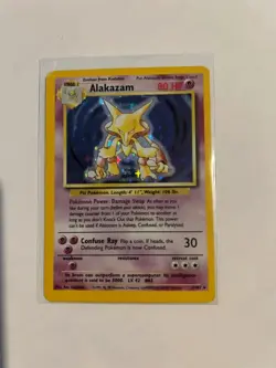 NM Alakazam Base Set 1/102 Holo Rare 1999-2000 Pokemon TCG - Image 1