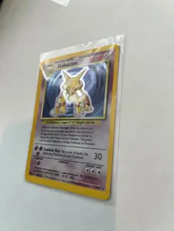 NM Alakazam Base Set 1/102 Holo Rare 1999-2000 Pokemon TCG - Image 2