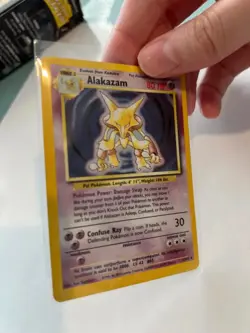 NM Alakazam Base Set 1/102 Holo Rare 1999-2000 Pokemon TCG - Image 3