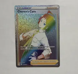 Pokemon Cheren’s Care Secret Rare 177/172 2022 SWSH Brilliant Stars NM - Image 1