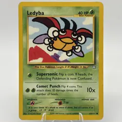 Ledyba 63/111 Regular Common Unlimited Neo Genesis Pokemon LP - Image 1