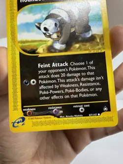 Pokemon Houndour Aquapolis 87/147 Common Non Holo - Image 4