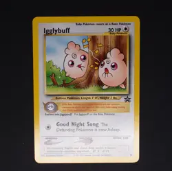 Pokemon NM Igglybuff 36 Black Star Promo 2001 - Image 1