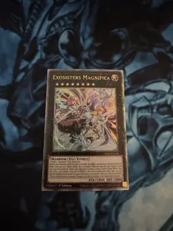 Yu-Gi-Oh! Exosisters Magnifica QCSR Quarter Century Secret Rare RA02-EN038 - Image 1