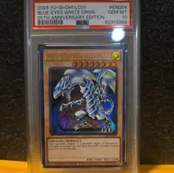 2023 25th Anniversary Edition Blue-Eyes White Dragon #LC01-EN004 PSA Gem Mt 10 - Image 1