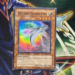 Yugioh! Golden Flying Fish PTDN-EN086 Super Rare 1st Edition VLP/NM - Image 1
