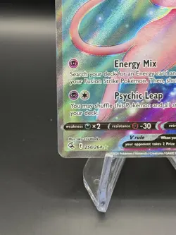 Pokemon TCG Swsh08: Fusion Strike Mew v Full Art Holo Ultra Rare Card 250/264 - Image 3