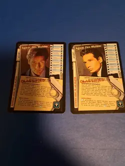 1996 Premier X-Files CCG TCG ULTRA RARE/fixed Agent Fox Mulder card game lot - Image 1