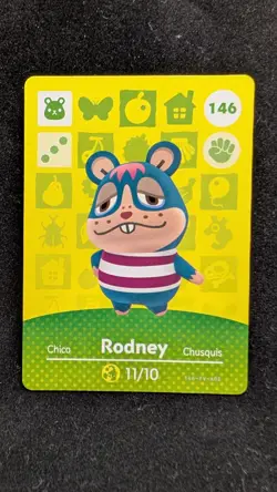 Nintendo Animal Crossing - Rodney # 146 Amiibo Card - Image 1