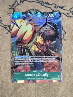 One Piece Card Game Monkey.D.Luffy (Alternate Art) PRB02-005 SR NM Engli - Image 1