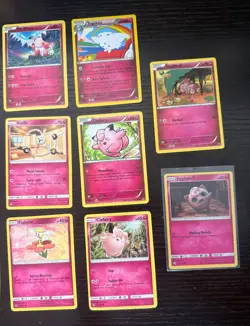 Pokemon Pink Fairy Cards TCG 17 Lot, Not In Print Anymore - Image 4