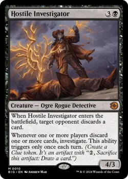 ~ Hostile Investigator ~ NM ~ Outlaws of Thunder Junction: The Big Score ~ MTG ~ - Image 1