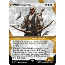 RATONHNHAKE:TON (SHOWCASE) X4 Universes Beyond: Assassin's Creed Magic MTG CARD - Image 1