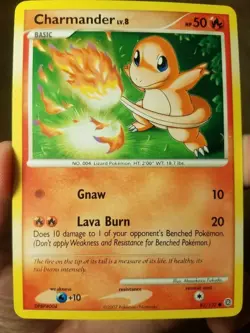 2007 POKEMON D & P SECRET WONDERS SET CHARMANDER CARD 82/132 - Image 1