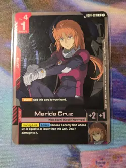 Gundam TCG Marida Cruz Foil GD01-093 - NM Bandai Trading Card - Image 1