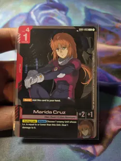 Gundam TCG Marida Cruz Foil GD01-093 - NM Bandai Trading Card - Image 2