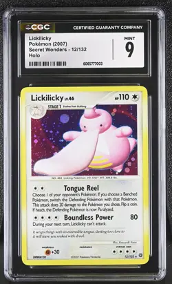 CGC 9 Lickilicky 12/132 Holo BLEED Secret Wonders Pokemon Card - Image 1