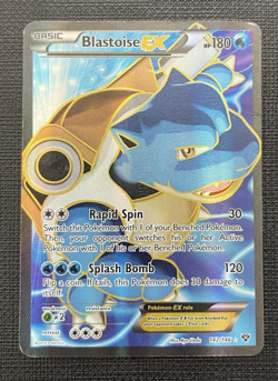 Pokemon Blastoise EX Full Art Holo Ultra Rare Card #142/146 XY Base Set 2014 - Image 1