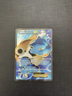 Pokemon Blastoise EX Full Art Holo Ultra Rare Card #142/146 XY Base Set 2014 - Image 2