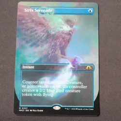 Strix Serenade (Borderless) 327 MTG Modern Horizons 3 (MH3) Rare NM - Image 1