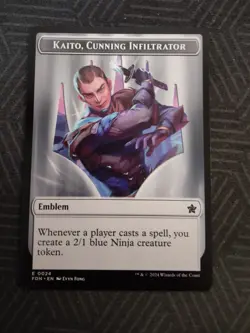 mtg kaito, cunning infiltrator emblem foundations - Image 1