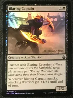 Blaring Captain Foil Battlebond Launch Party & Release Event Promos MTG NM - Image 1