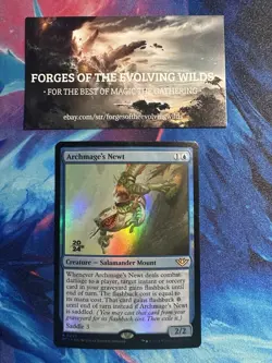 Archmage's Newt Promo Foil Pre-release Outlaws of Thunder Junction - Image 1