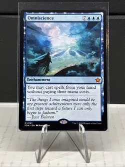 MTG Magic the Gathering Omniscience (161/789) Foundations Pack Fresh Enchantment - Image 1