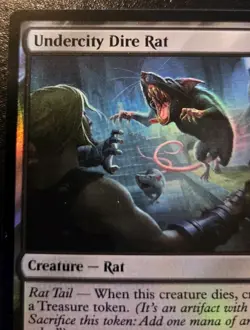 Undercity Dire Rat 0123 Foil Common Final Fantasy Magic: The Gathering - Image 2