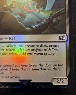 Undercity Dire Rat 0123 Foil Common Final Fantasy Magic: The Gathering - Image 5