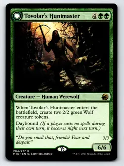 Tovolar's Huntmaster R Innistrad: Midnight Hunt # 204 NM Normal - Image 1
