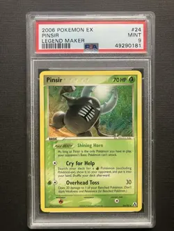 2006 Pokemon Ex Legend Maker Pinsir #24/92 PSA 9 MINT - Image 1