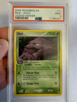 2006 Pokemon - Muk Holo Rare - EX Legend Maker 11/92 - PSA 9 Mint! Nintendo - Image 1
