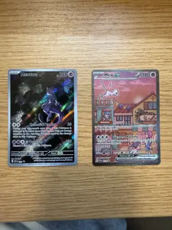 Pokemon 151 UPC Promo Set Mew SVP053, Mewtwo SVP052 Lot NM - Image 1