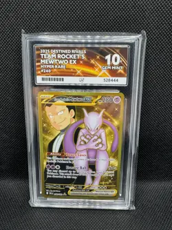 Team Rocket’s Mewtwo Ex 240/182-Pokemon Destined Rivals - ACE 10 - PERFECT SUBS - Image 1