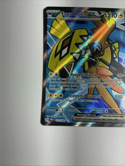 Tapu Koko ex 222/182 Sv04: Paradox Rift Holo Pokemon TCG Full Art Ultra Rare - Image 3