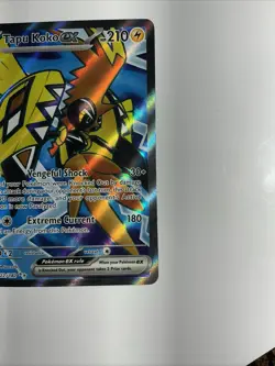 Tapu Koko ex 222/182 Sv04: Paradox Rift Holo Pokemon TCG Full Art Ultra Rare - Image 4