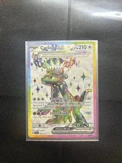 Pokemon TCG Cyclizar EX 228/191 SV Surging Sparks Ultra Rare Holo NM/M Condition - Image 1