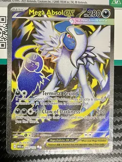 2025 Mega Absol ex 161/132 Rare Holo Pokemon Mega Evolution M/NM PACK FRESH - Image 4